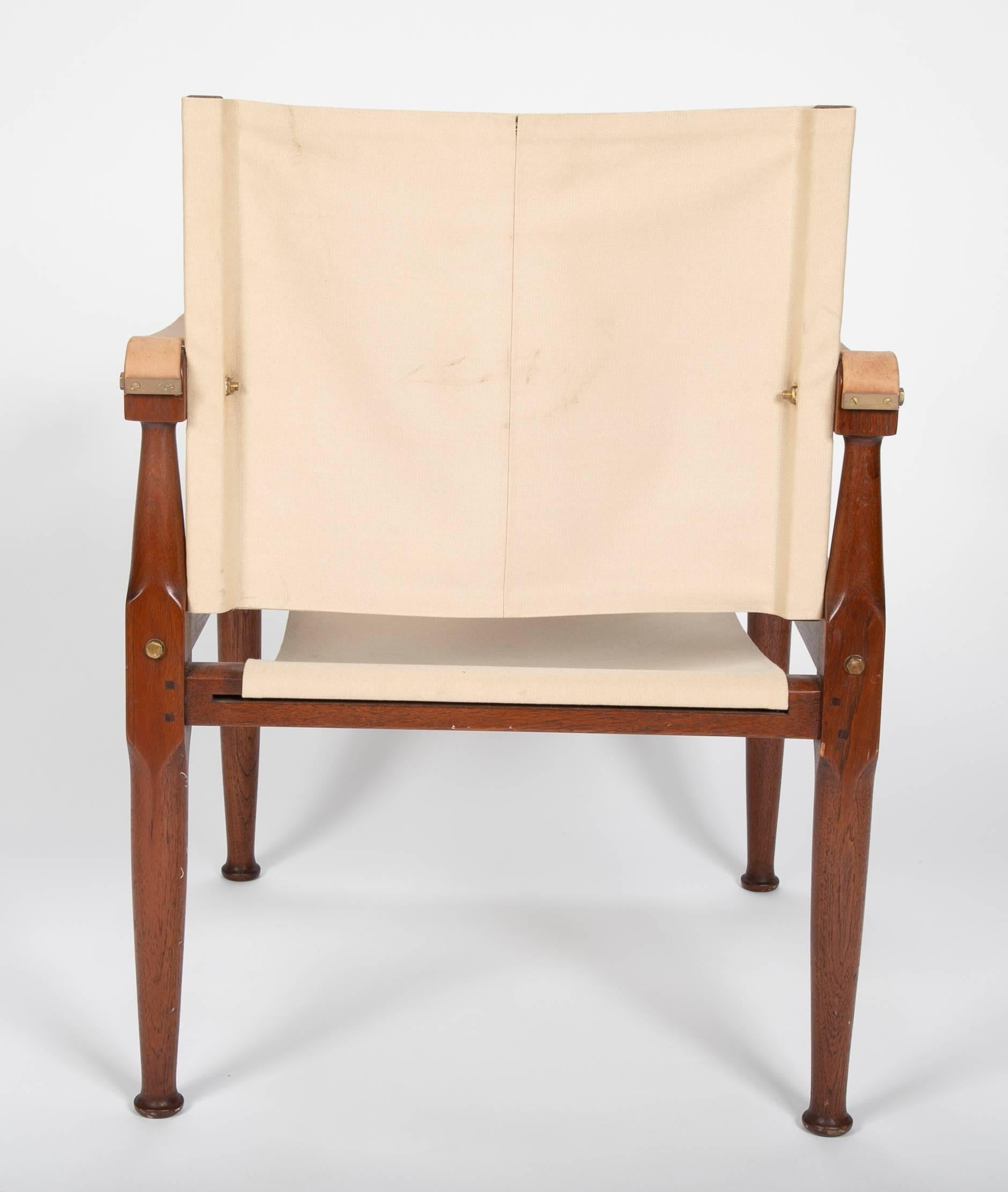 Pair of Campaign Chairs in the Manner of Karre Klint 10