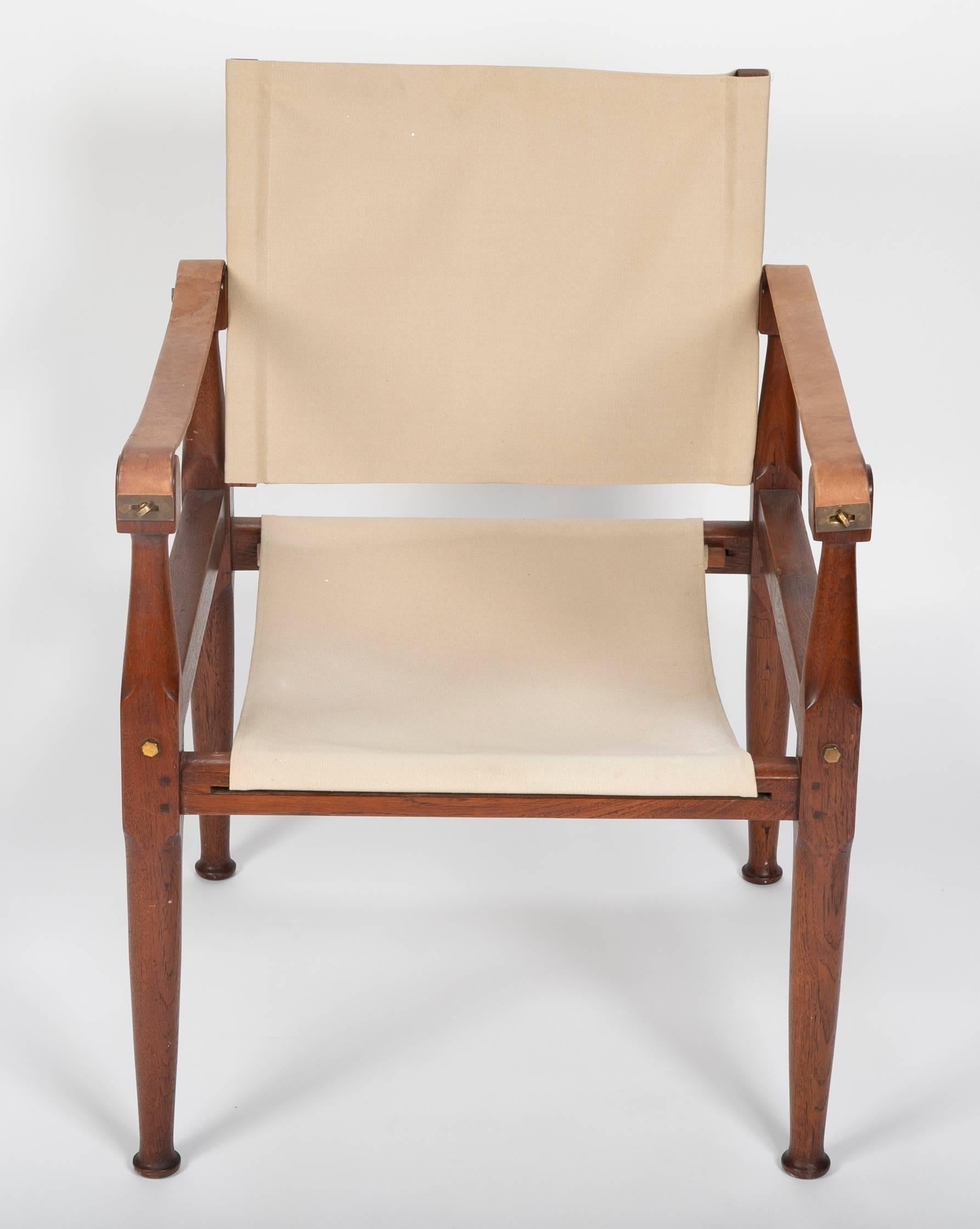 Pair of Campaign Chairs in the Manner of Karre Klint 1