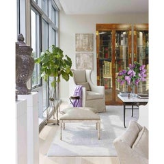 Pair of Campaign Style Curio Display Cabinets by Henredon