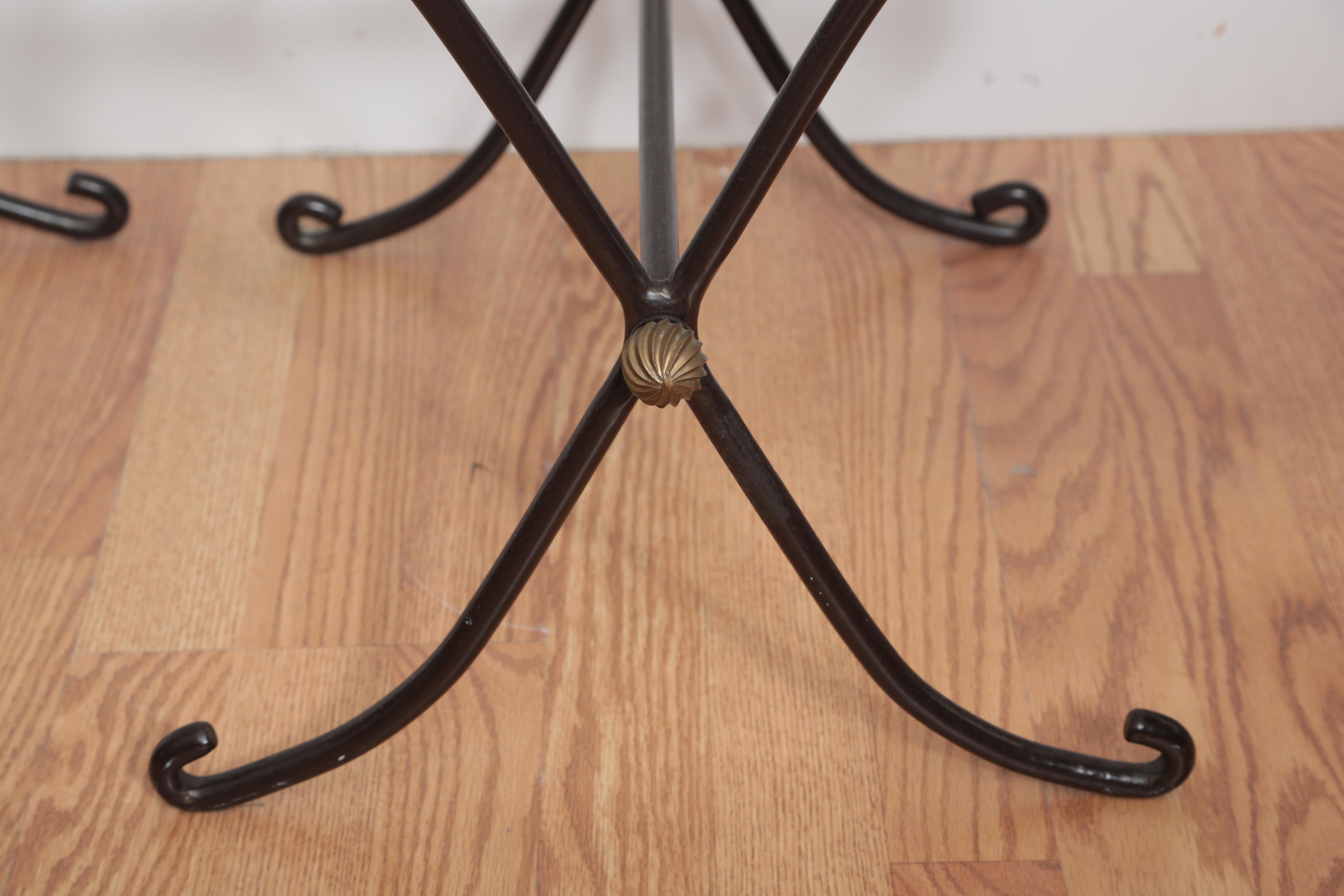 Pair of Campaign Style Iron Benches 3