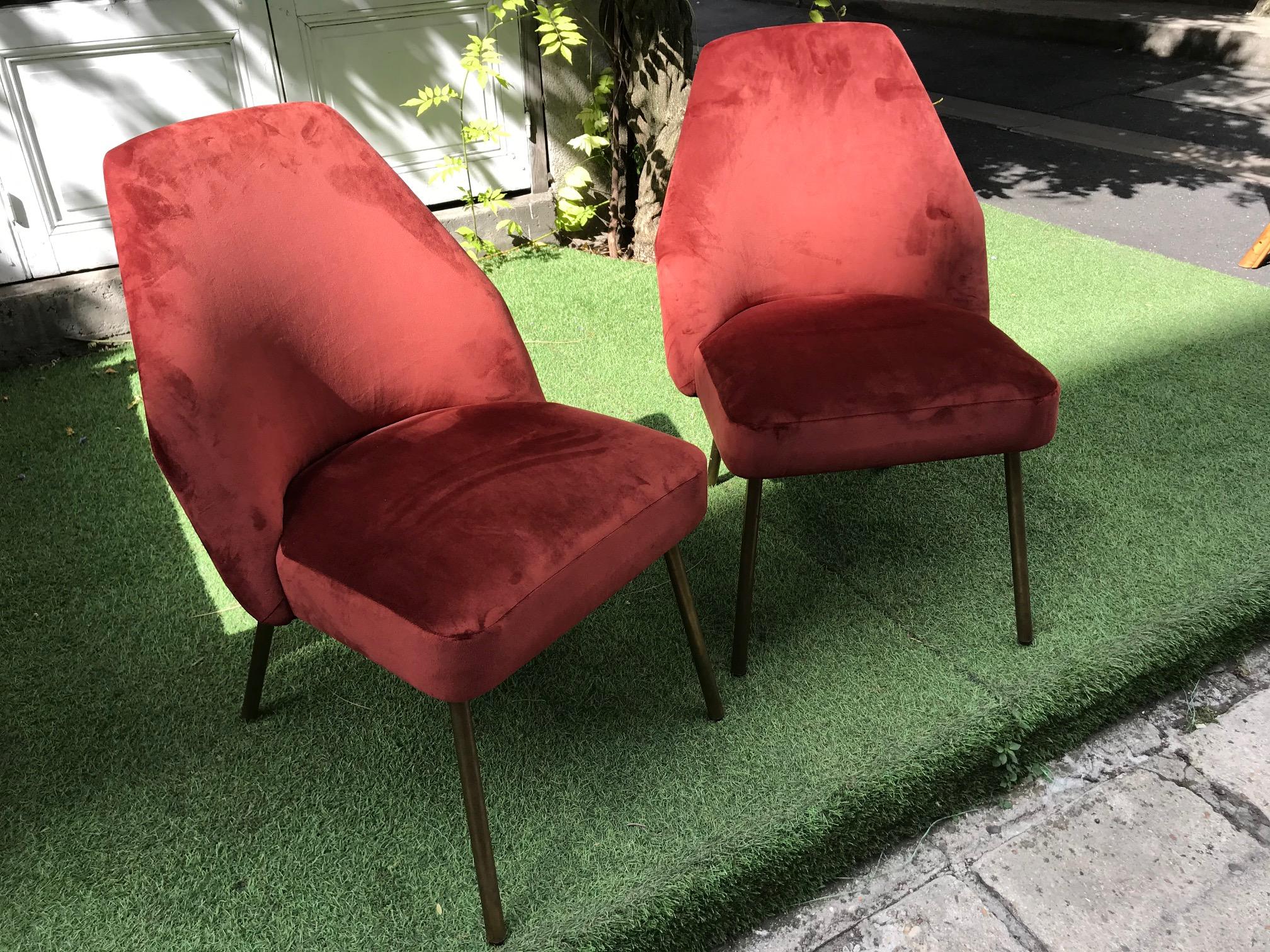 Italian Pair of Campanula Chairs by Carlo Pagani for Arflex