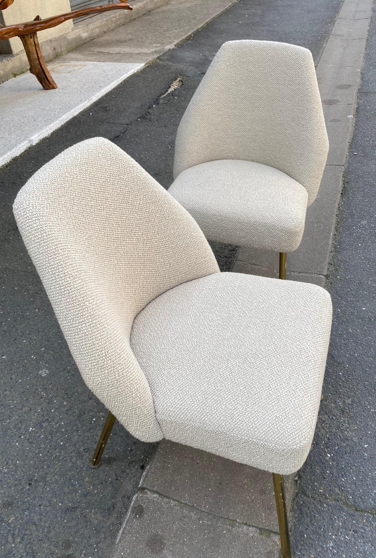 Pair of Campanula Chairs by Carlo Pagani for Arflex, Italy, 1950s 4