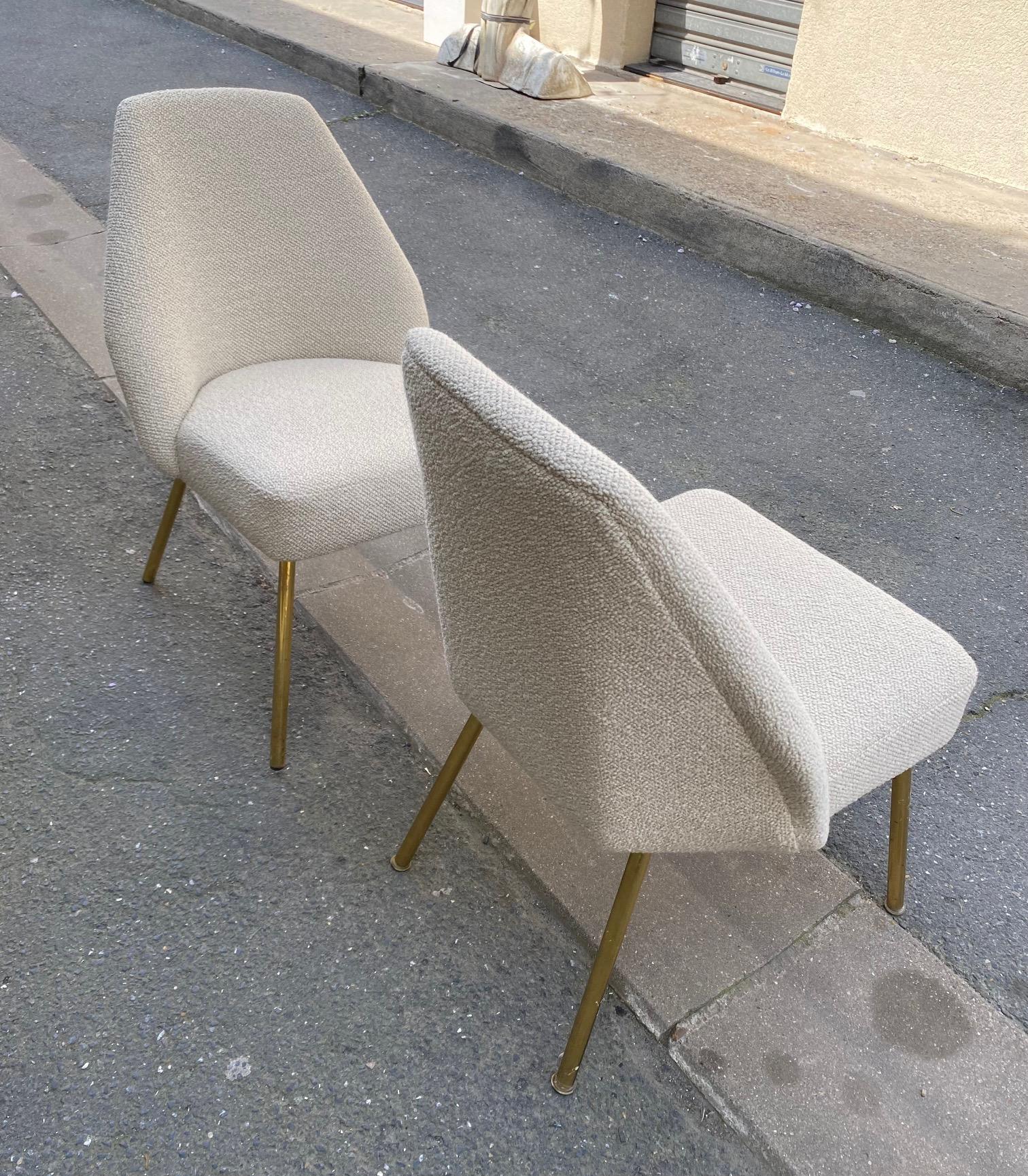 Pair of Campanula Chairs by Carlo Pagani for Arflex, Italy, 1950s 5