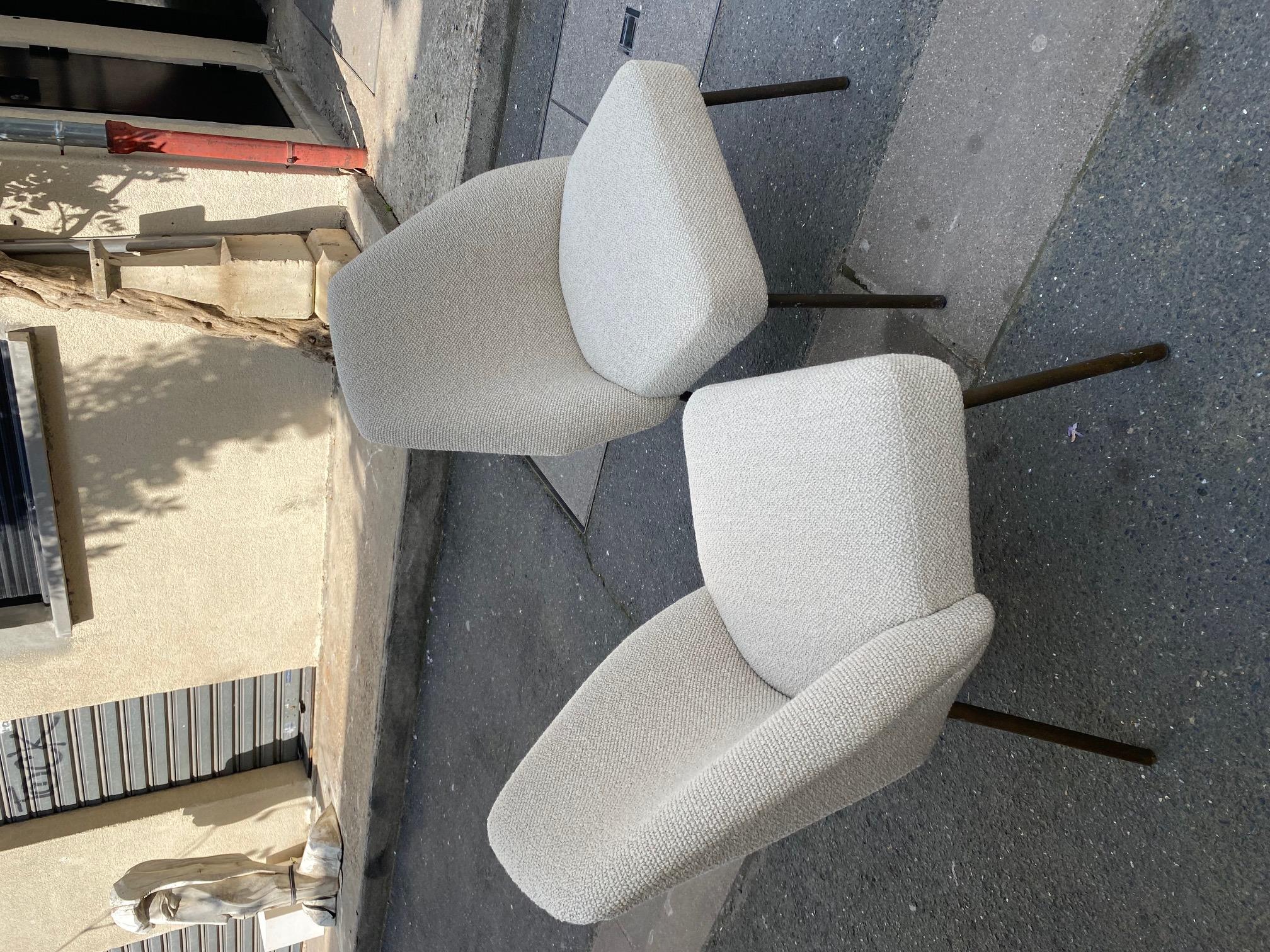 Pair of Campanula Chairs by Carlo Pagani for Arflex, Italy, 1950s 7