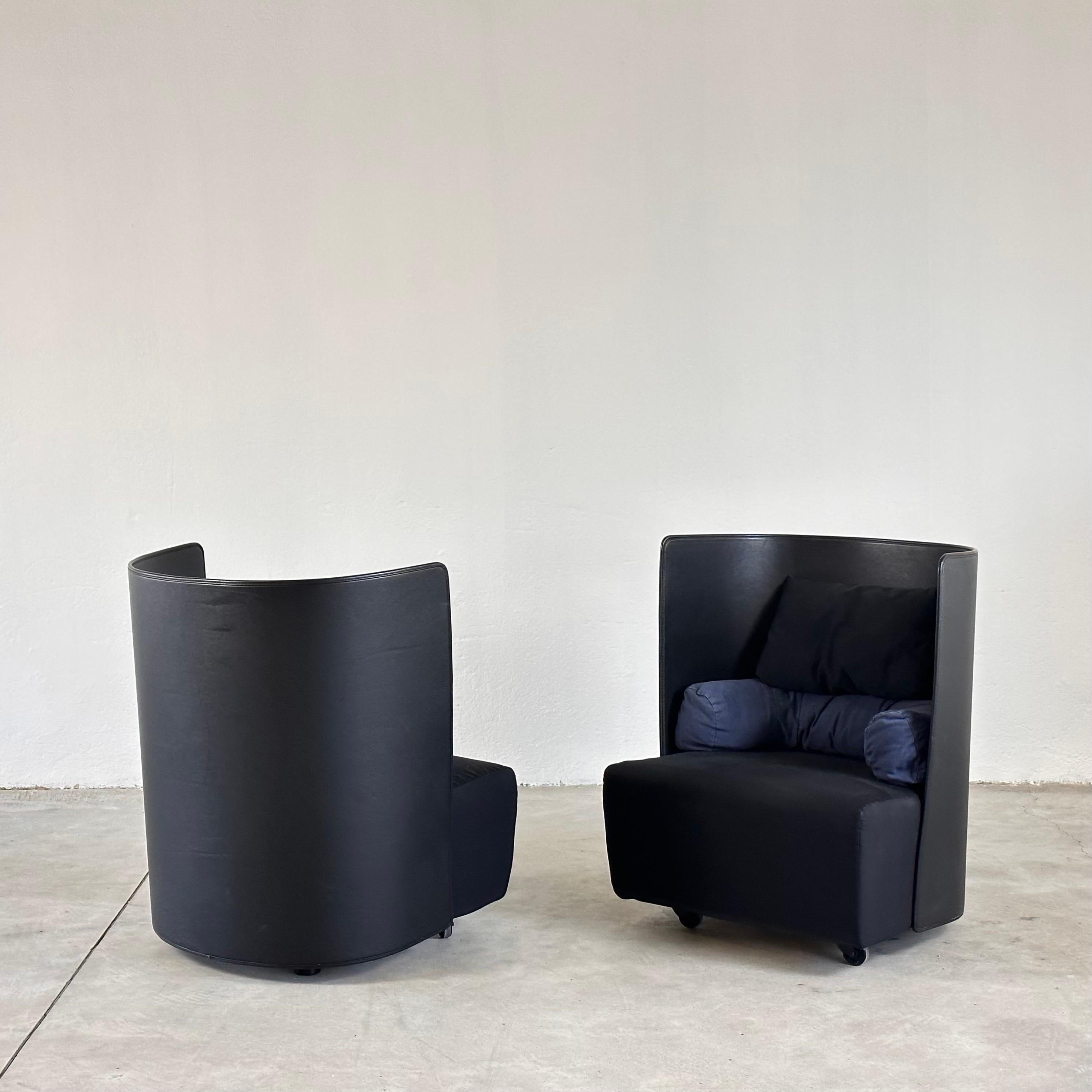 Paar Sessel „Campo“ von De Pas Urbino Lomazzi für Zanotta, 1980er Jahre (Moderne der Mitte des Jahrhunderts) im Angebot