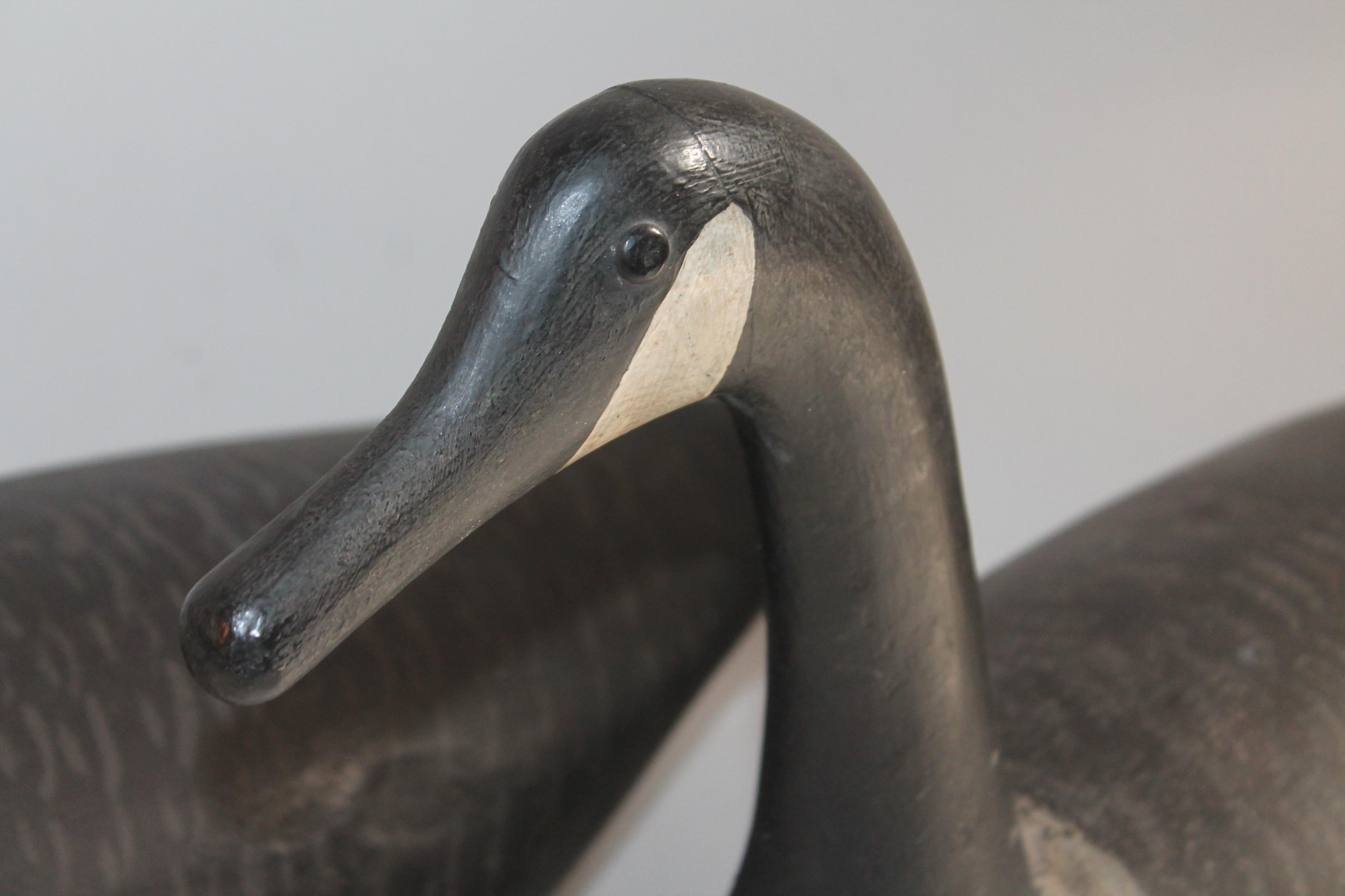 Hand-Crafted Pair of Canadian Goose Decoys, 1930s