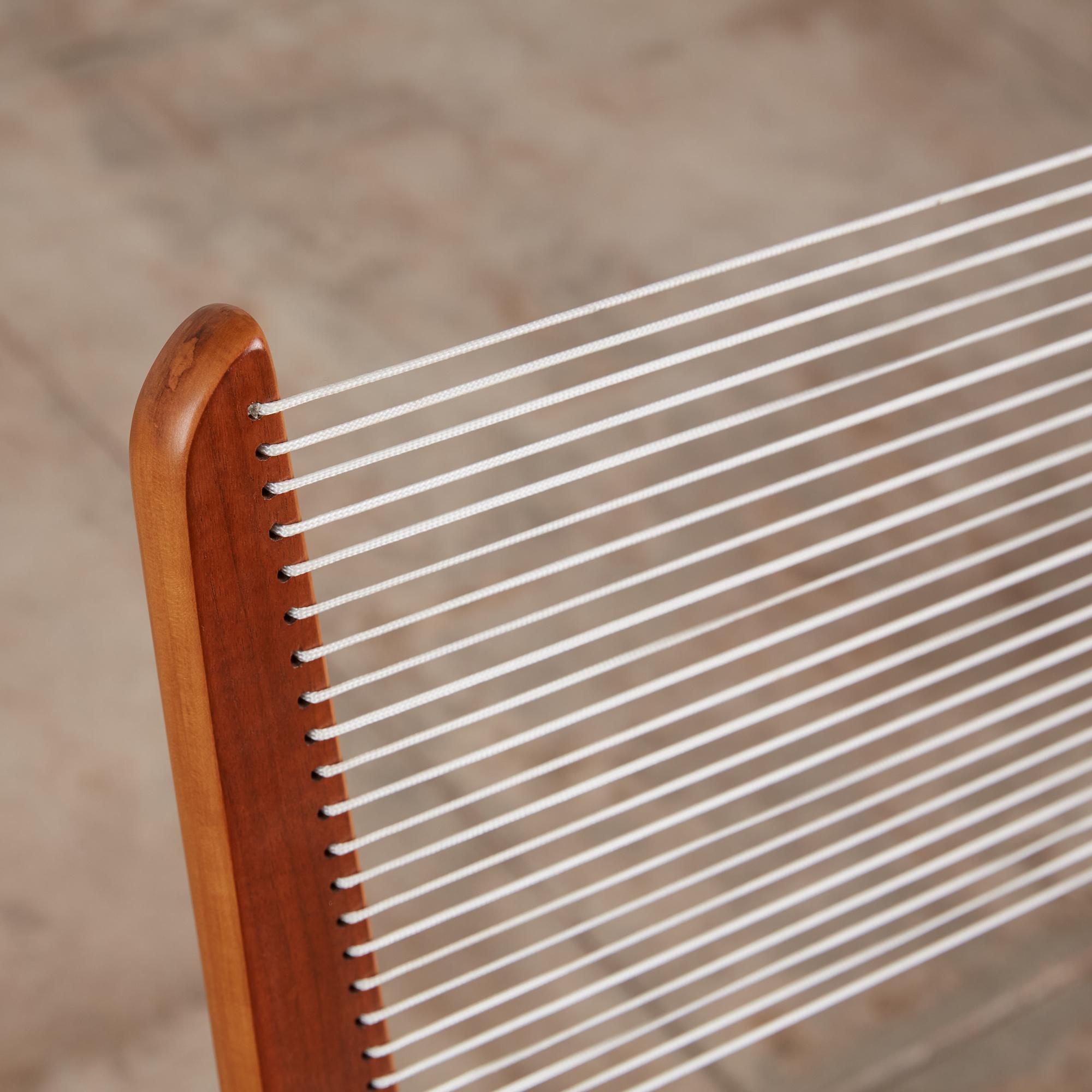 Pair of Canadian Modernist Cord Chairs by Jacques Guillon 7