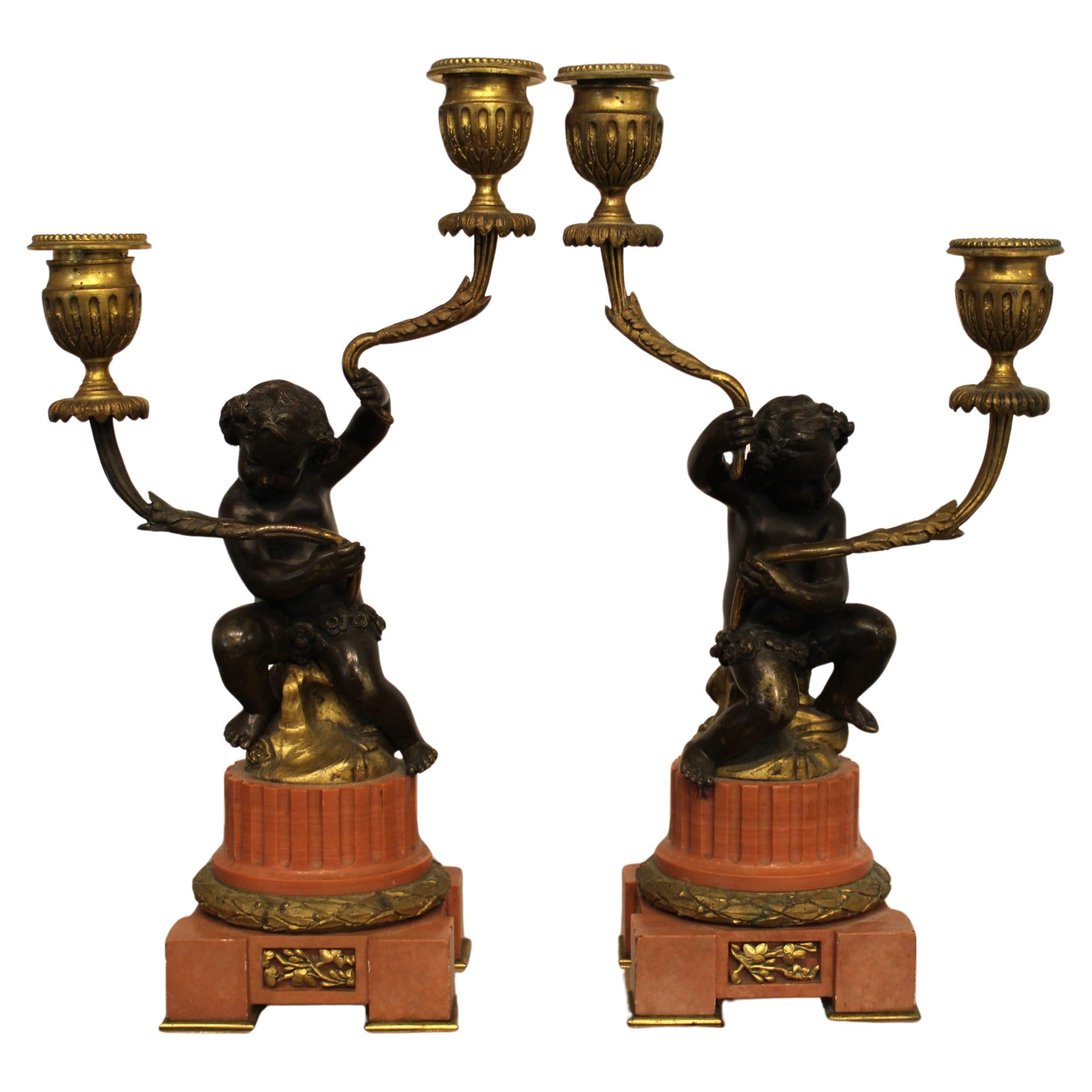 Paire de candélabres, 19e siècle