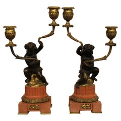 Paire de candélabres, 19e siècle