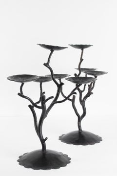 Pair of Candelabra 4 Branches, 20th Century, Modern Art