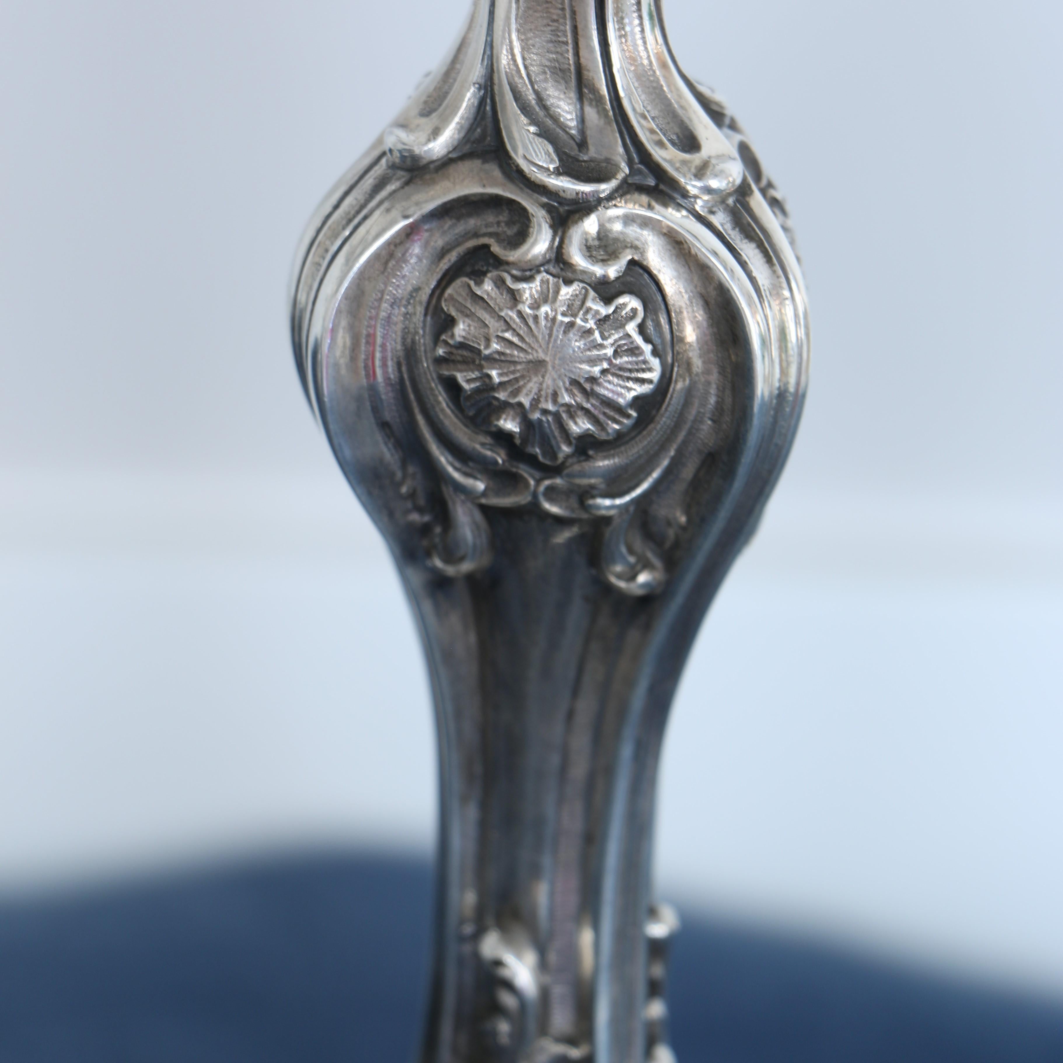 Pair of Candelabra in Silver from Maison Boin-Taburet In Excellent Condition In Paris, France