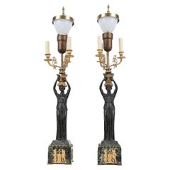 Pair of Candelabra Lamps in the Empire style