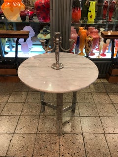 Pair of Candelabras, Art Deco in Silverplated, 1930