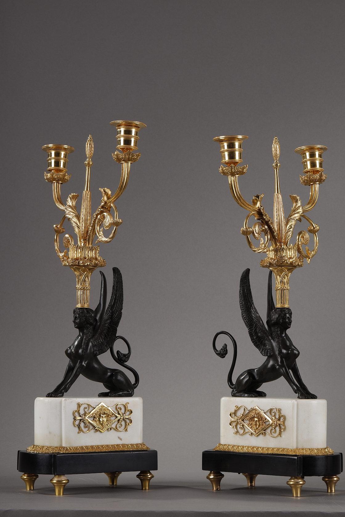 French Pair of Candelabras 