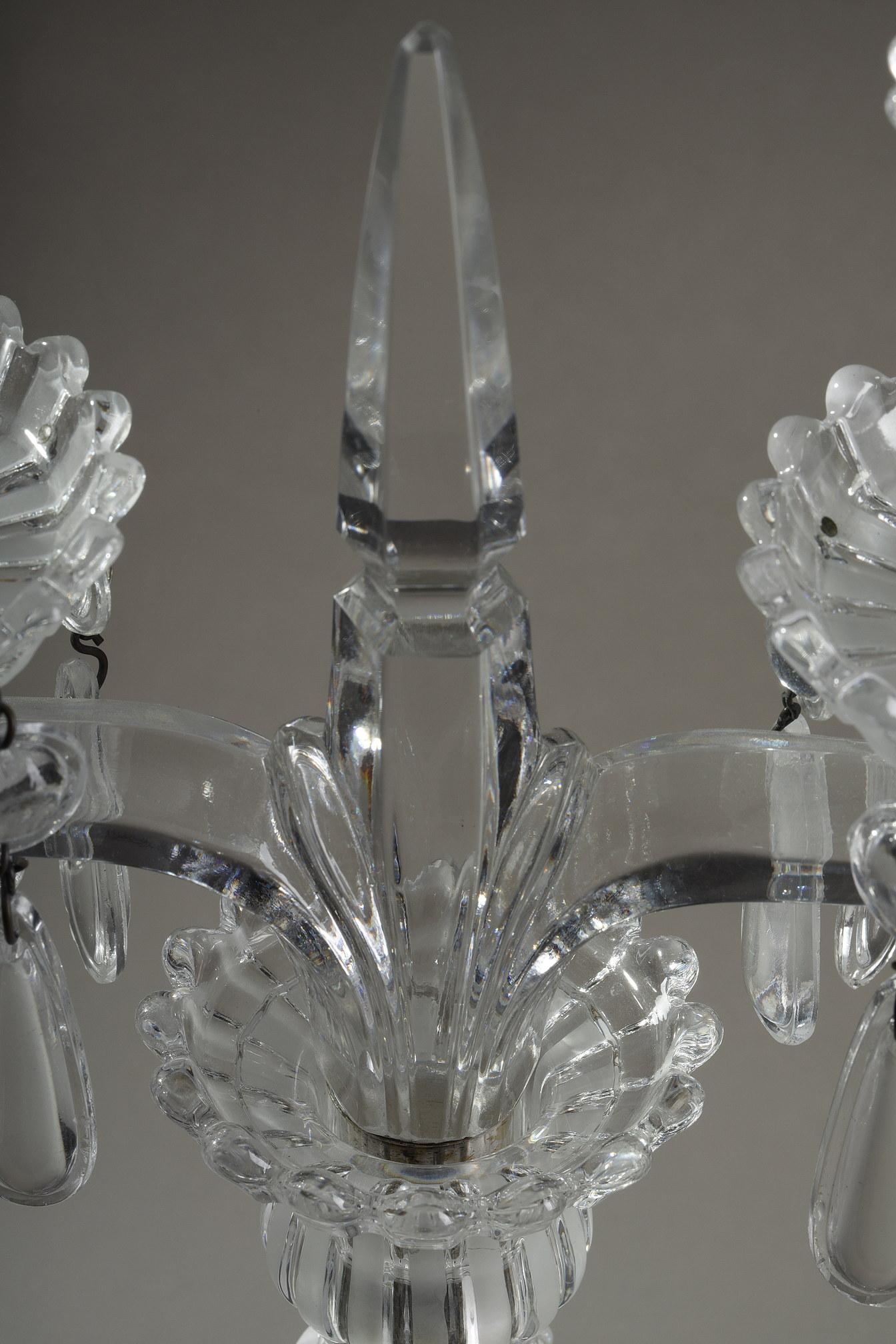 Pair of Candelabras in Baccarat Crystal 5