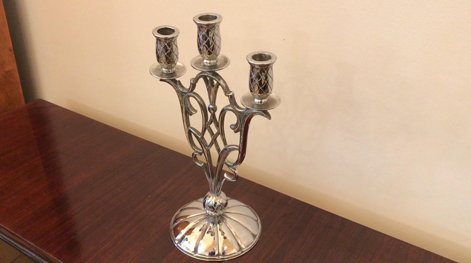 Pair of Candelabras in Iron, France, 1900, Jugendstil, Art Nouveau, Liberty For Sale 15