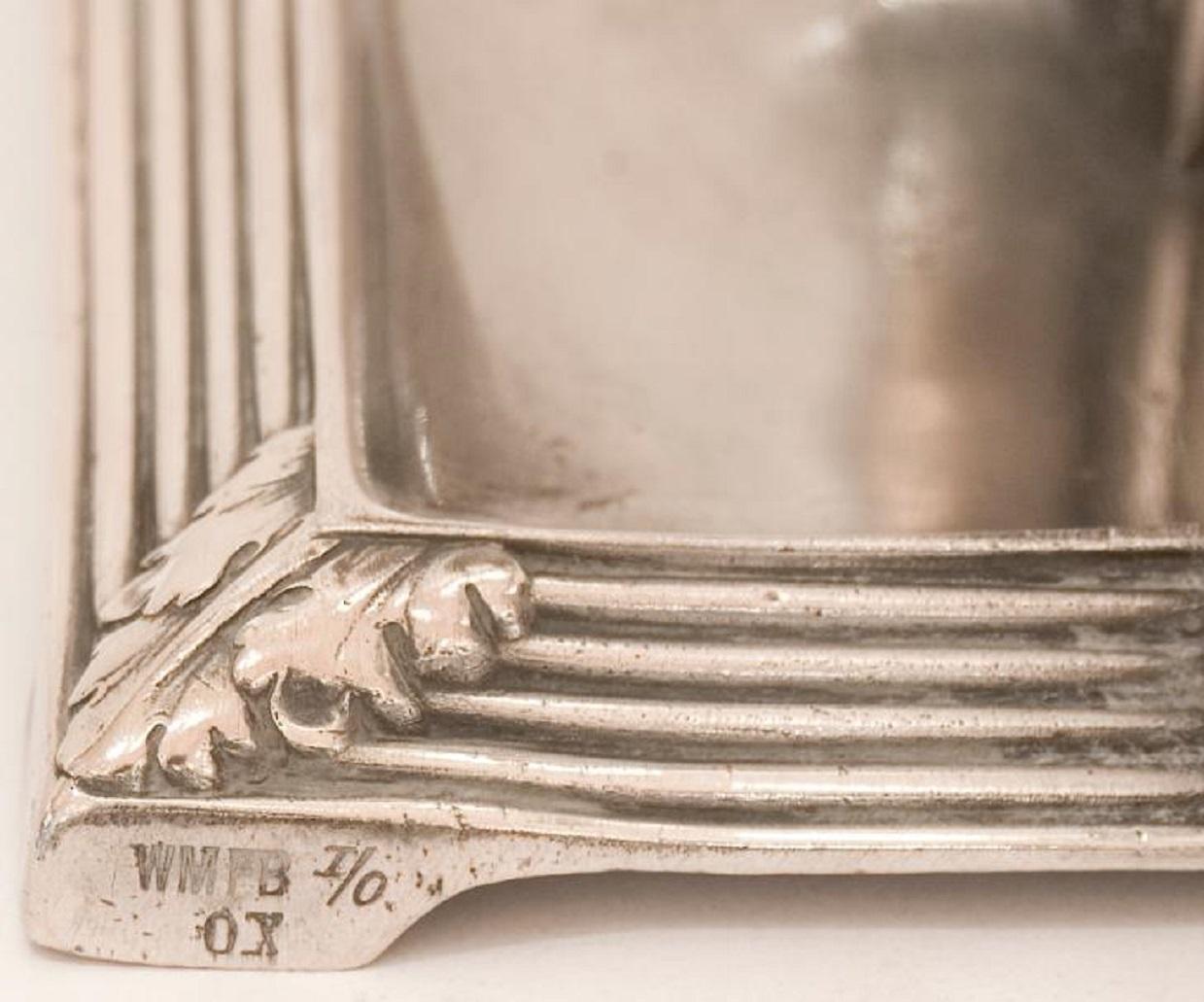 Ein Paar Kandelaber aus Eisen, Deutsch, 1890, Jugendstil, Freiheit, WMF im Angebot 8