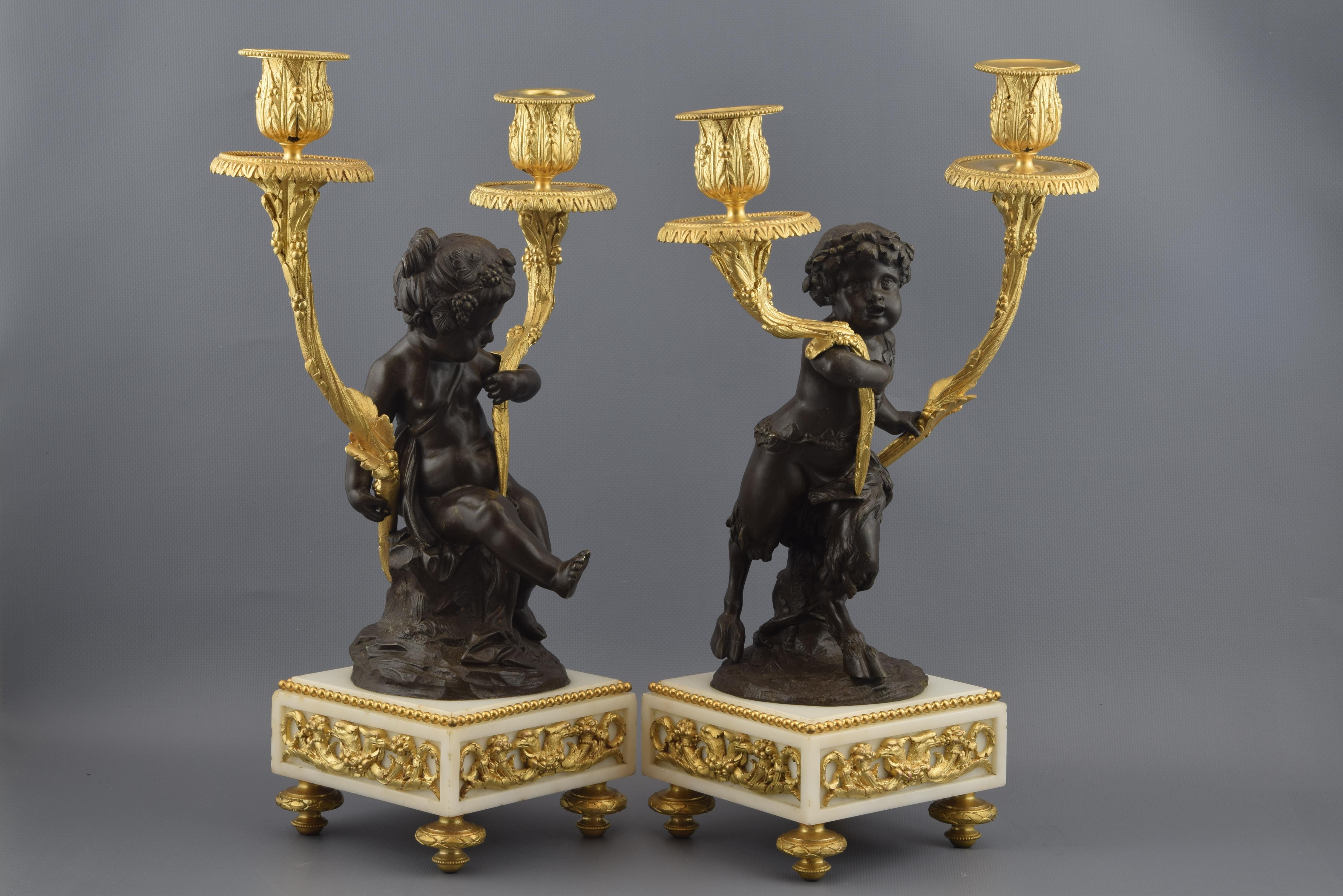 Neoclassical Pair of Candelabrum, after 