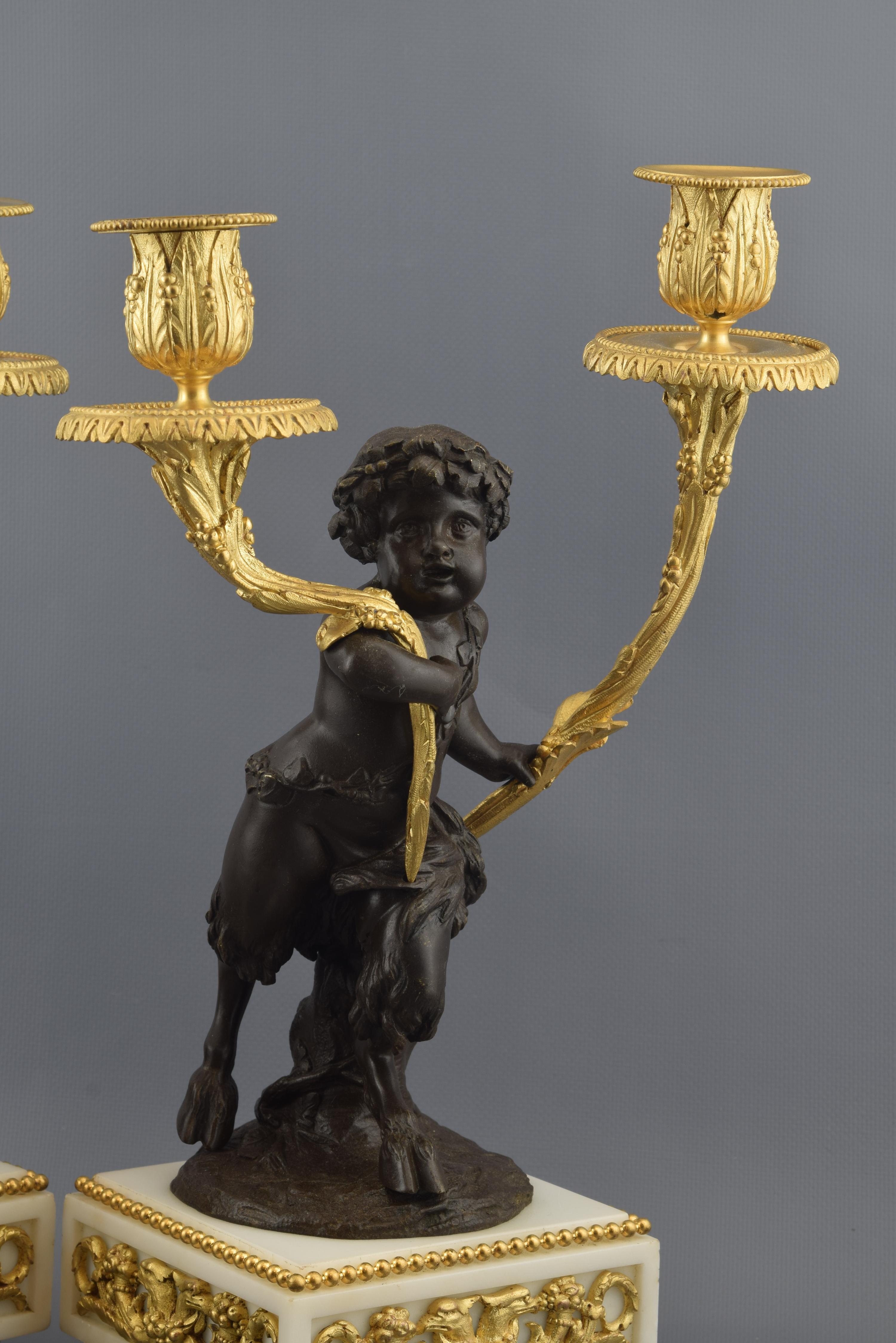 French Pair of Candelabrum, after 