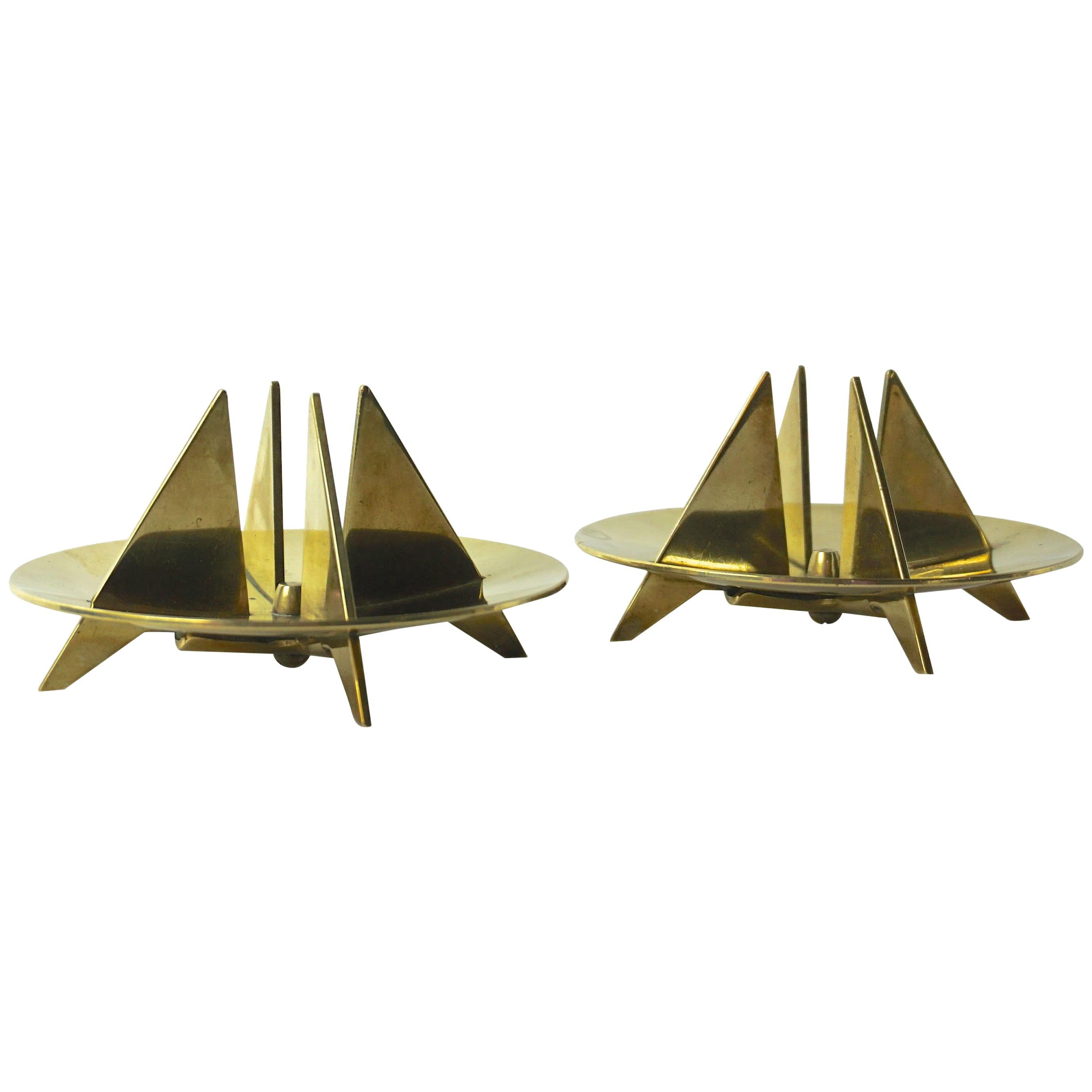 Pair of Candle Holders by Pierre Forsell for Skultana