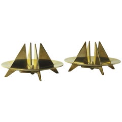 Used Pair of Candle Holders by Pierre Forsell for Skultana