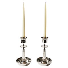 Pair of Candle Holders by Tommi Parzinger for Dorlyn-Silversmiths
