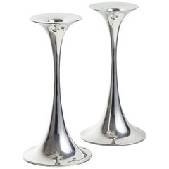 Pair of Candleholders Designed by Tapio Wirkkala for Kultakeskus, Finland, 1963