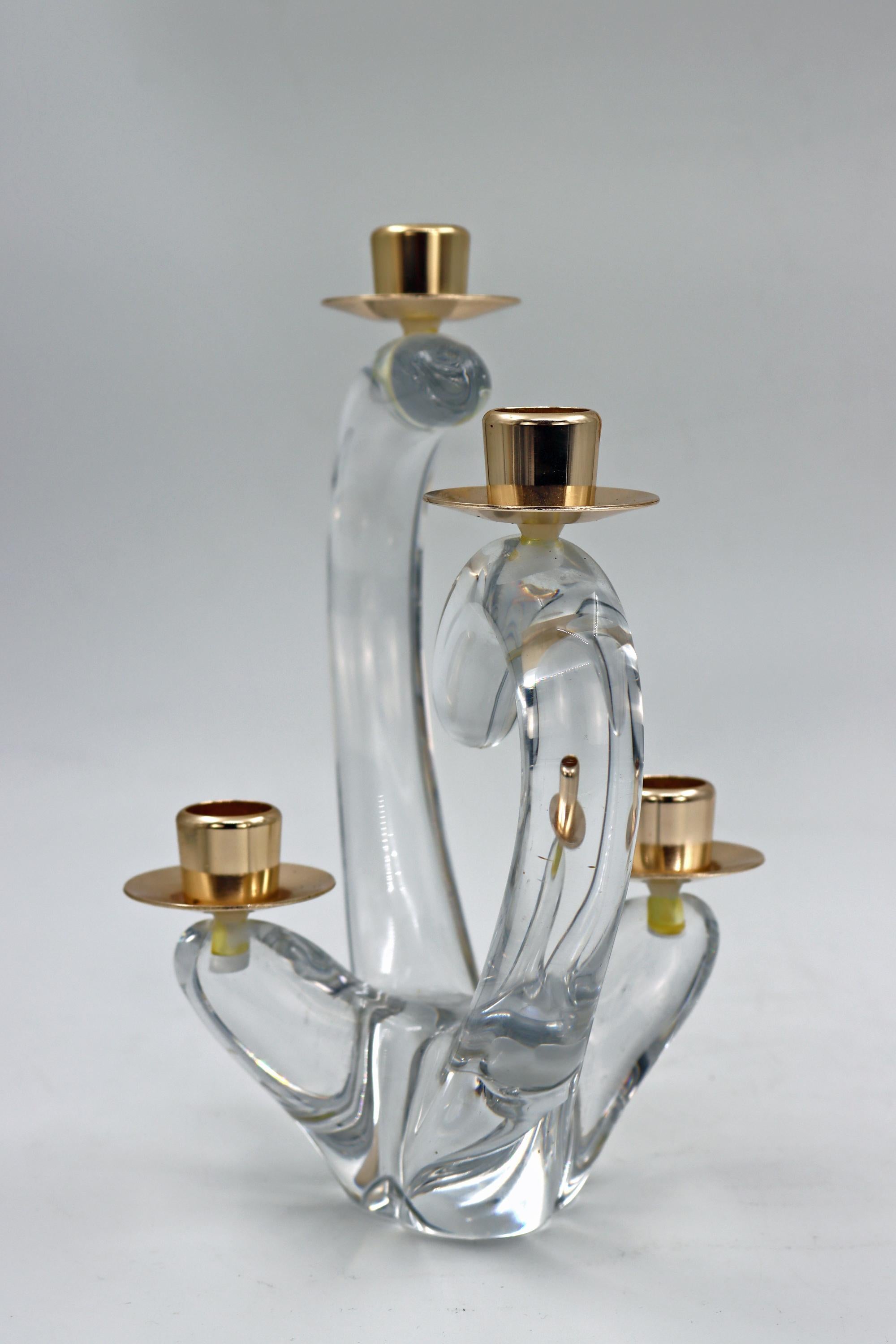 Mid-20th Century Pair of Candleholders, Signed Charles Schneider