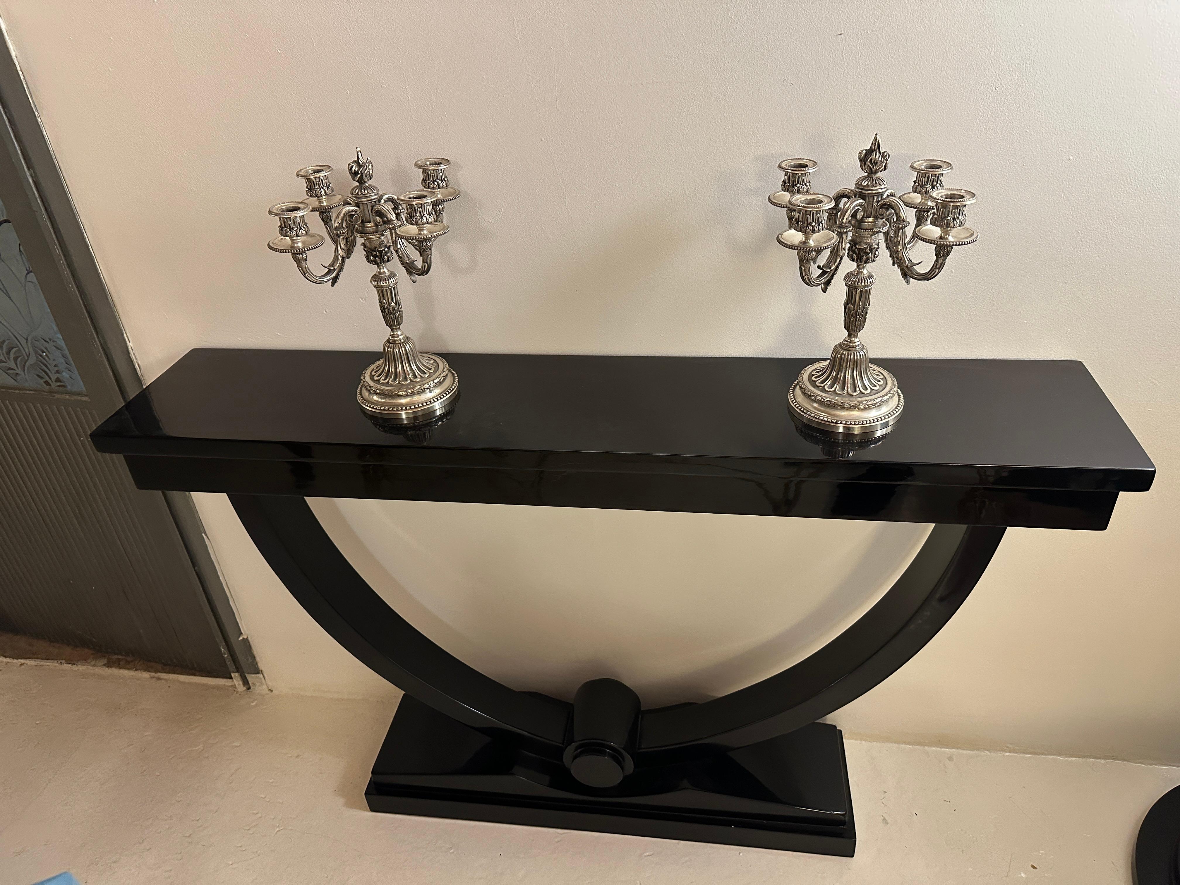 Pair of Candlestick in Silver Plated, 1900, Jugendstil, Art Nouveau, Liberty For Sale 11
