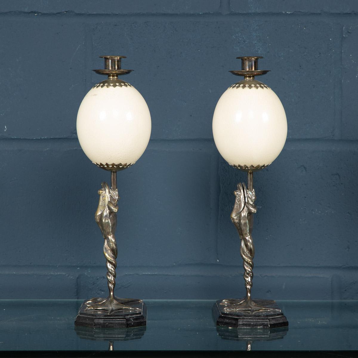 French Pair of Candlesticks by Anthony Redmile, London, circa 1970 For Sale