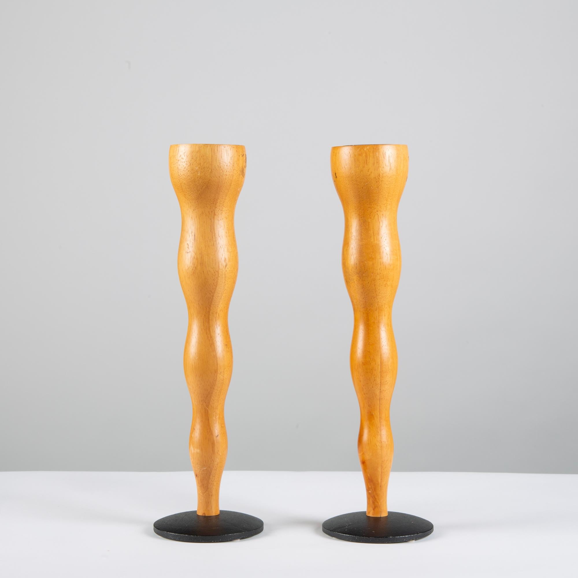 Mid-Century moderno Coppia di candelieri di Mikael Björnstjerna per Boda Nova in vendita
