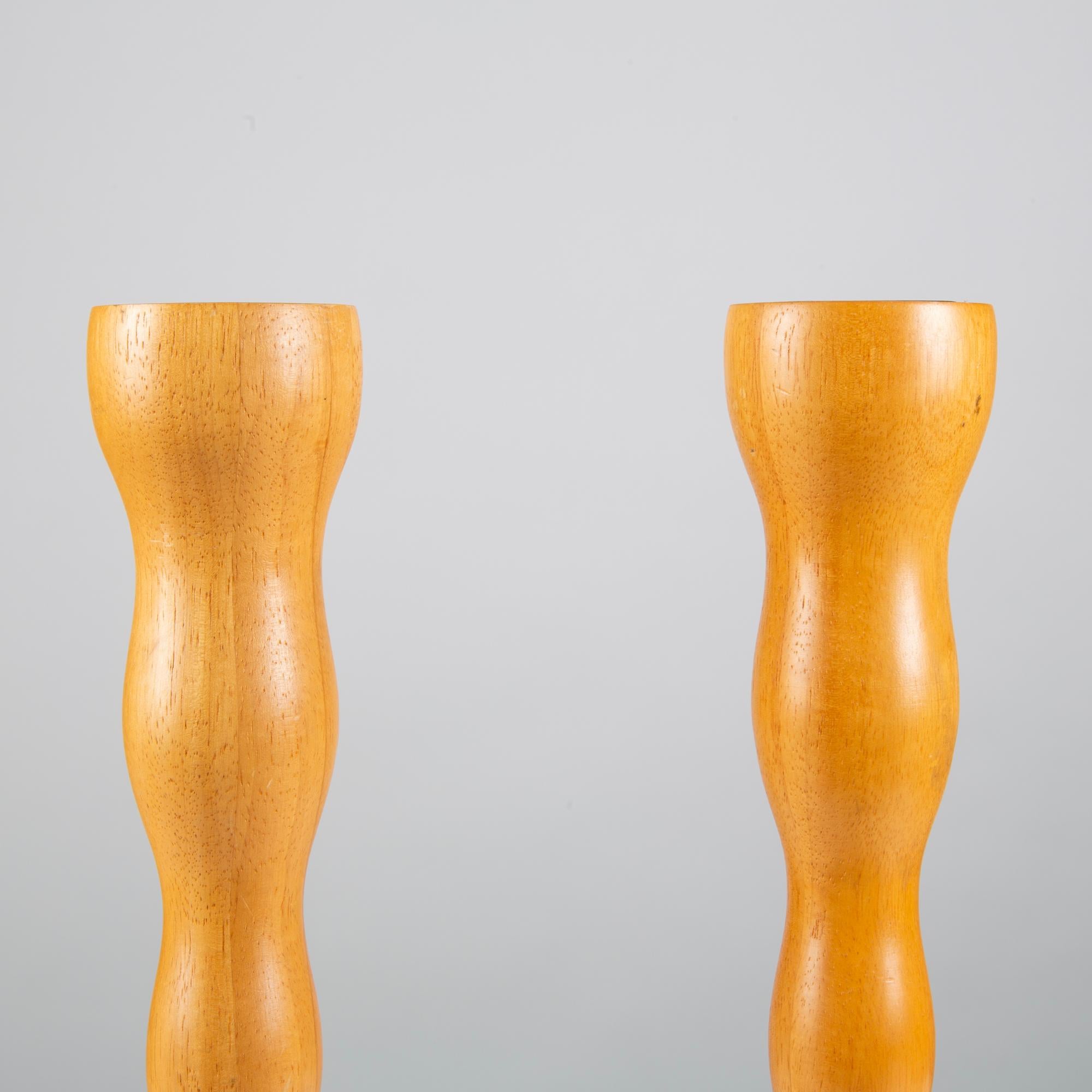 Swedish Pair of Candlesticks by Mikael Björnstjerna for Boda Nova For Sale