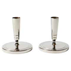 Pair of Candlesticks by Tommi Parzinger for Dorlyn Silversmiths