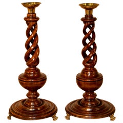 Paire de chandeliers, datant d'environ 1900