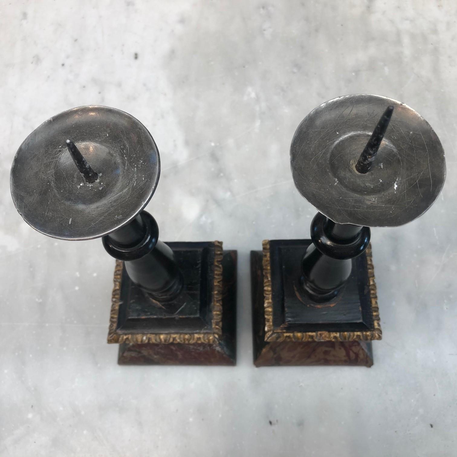 Pair of Candlesticks, Denmark, 1750-1780 In Good Condition For Sale In Kastrup, DK