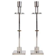 Pair of Candlesticks Designed by Ettore Sottsass