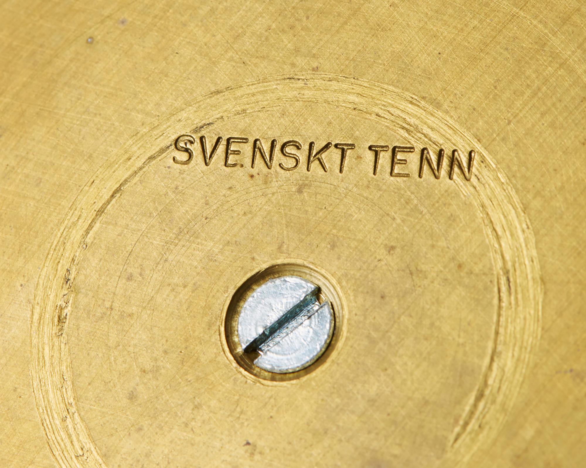 Brass Pair of Candlesticks Designed by Josef Frank for Svenskt Tenn, Sweden, 1950s