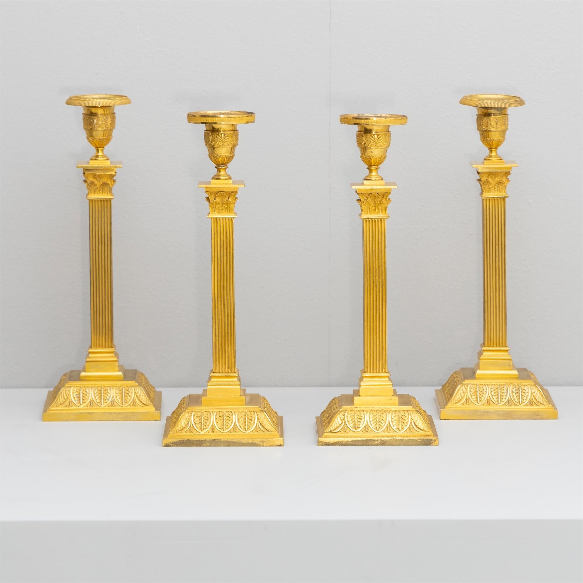 Pair of Candlesticks, Empire, Sweden, Early 19th Century 7