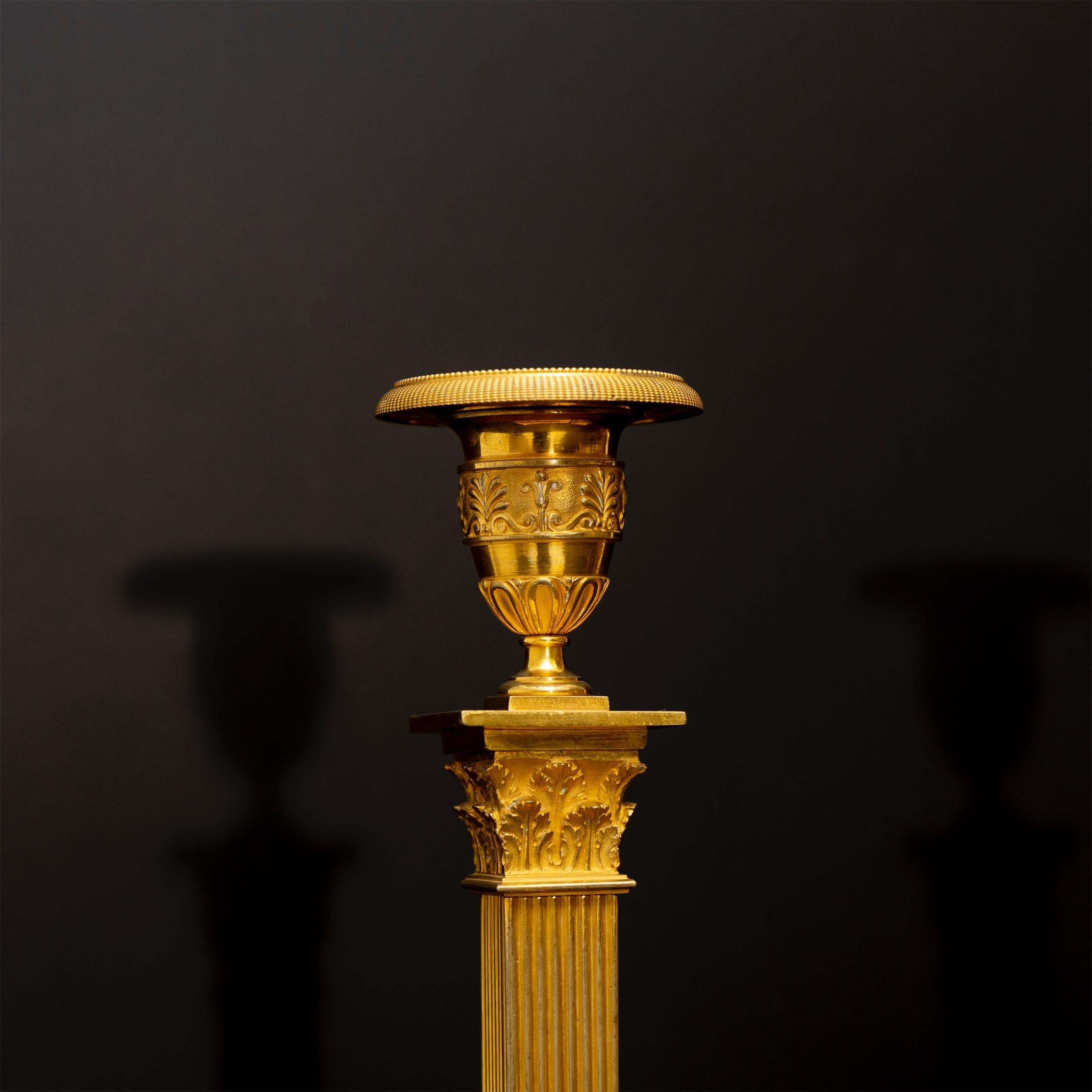 Pair of Candlesticks, Empire, Sweden, Early 19th Century 1