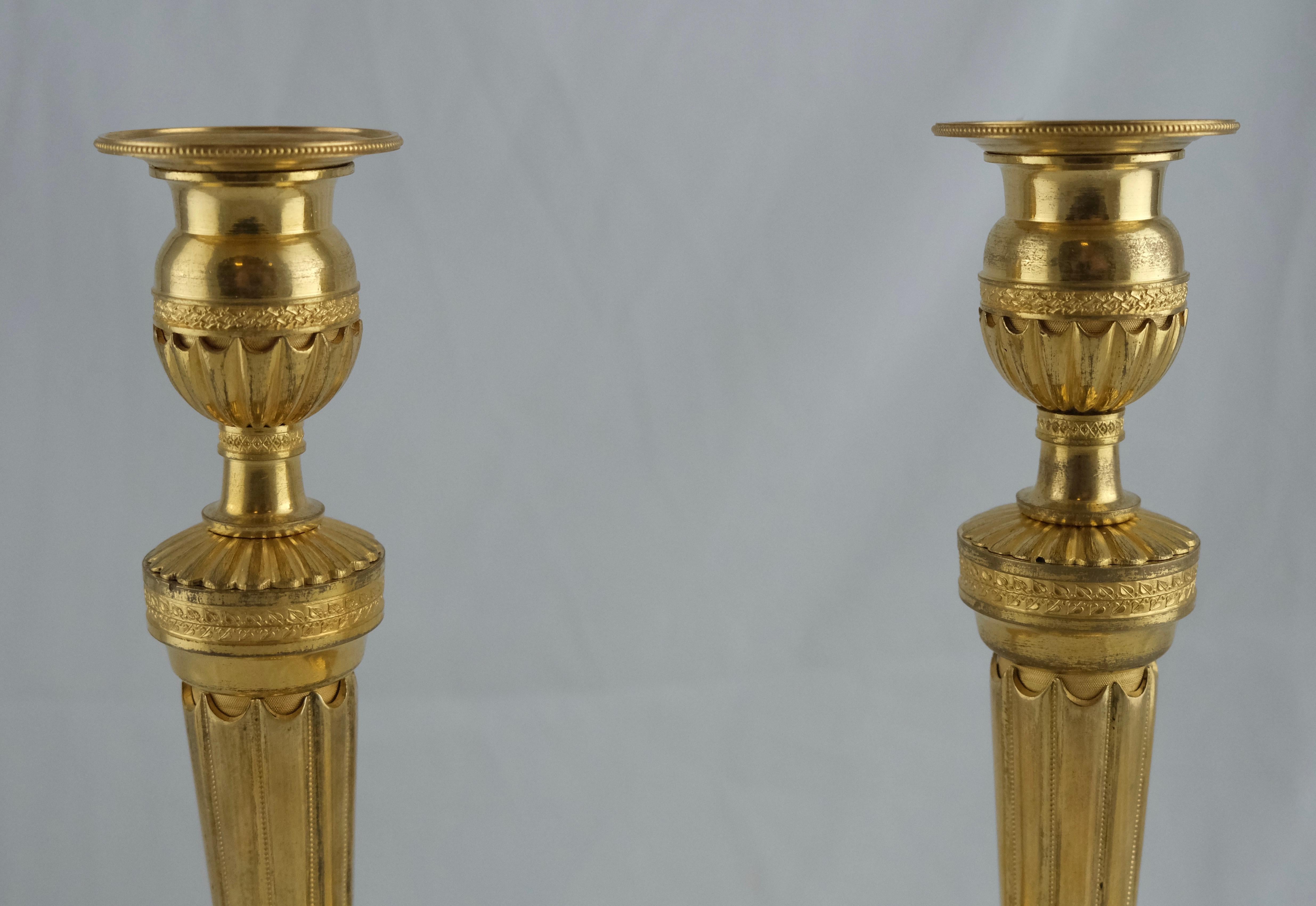 Pair of Candlesticks, France, circa 1800 3
