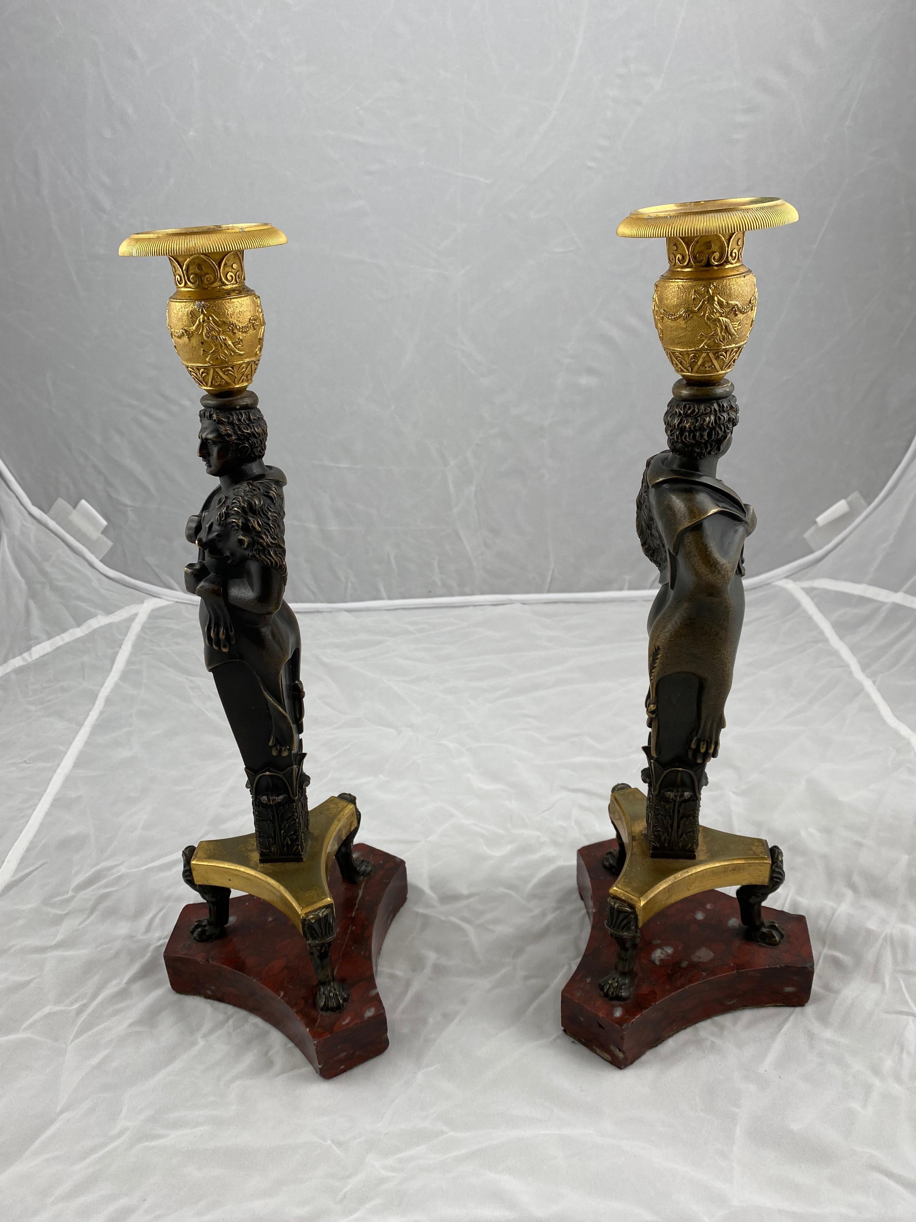 Pair of Candlesticks, French Empire Made, circa 1810 1