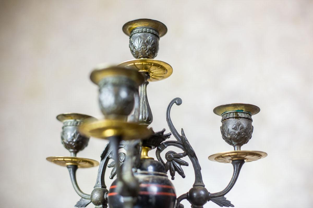 19th Century Pair of Candlesticks from the Turn of the 19th and 20th Centuries For Sale