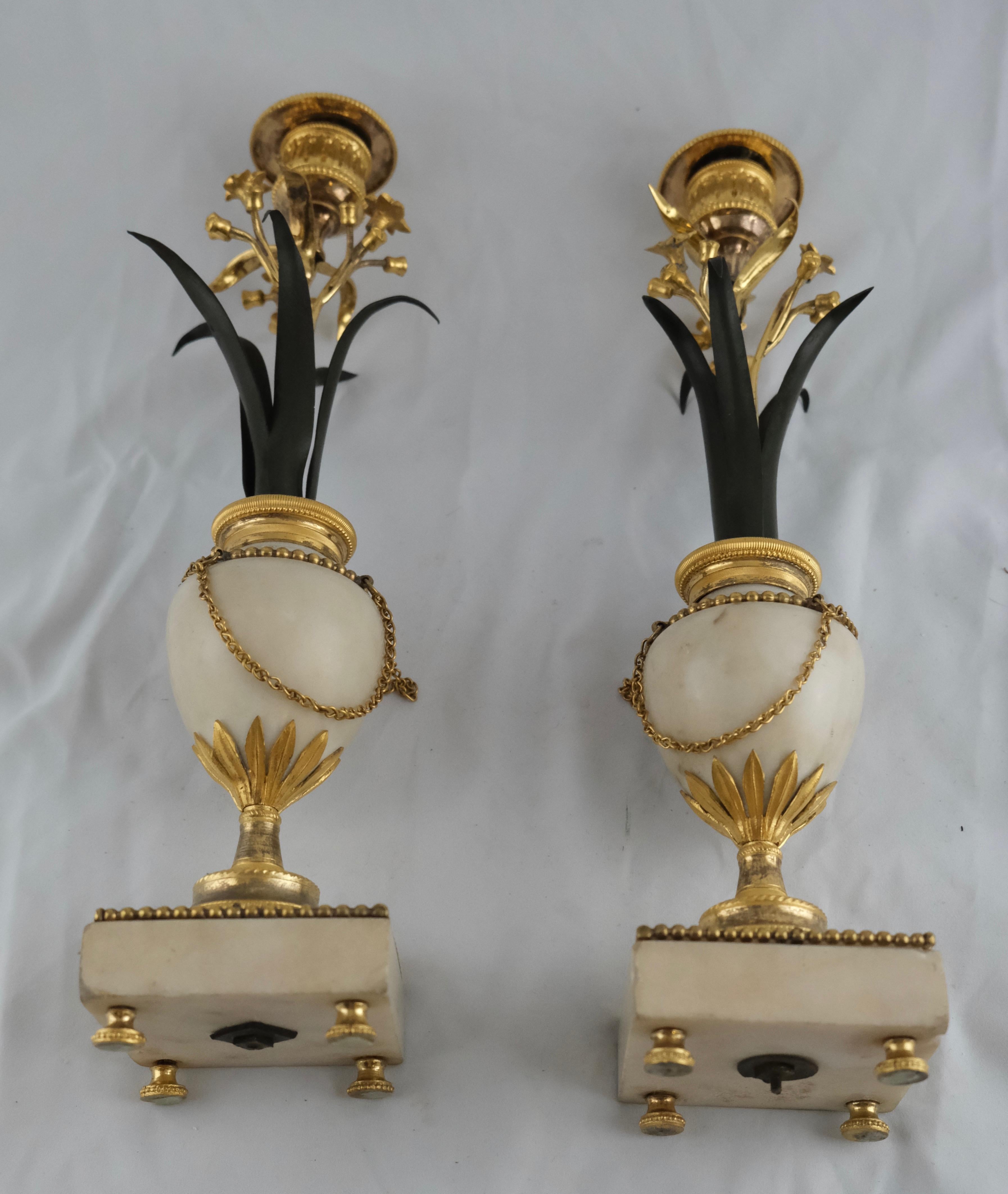 Pair of Candlesticks, Late 18th Century 6