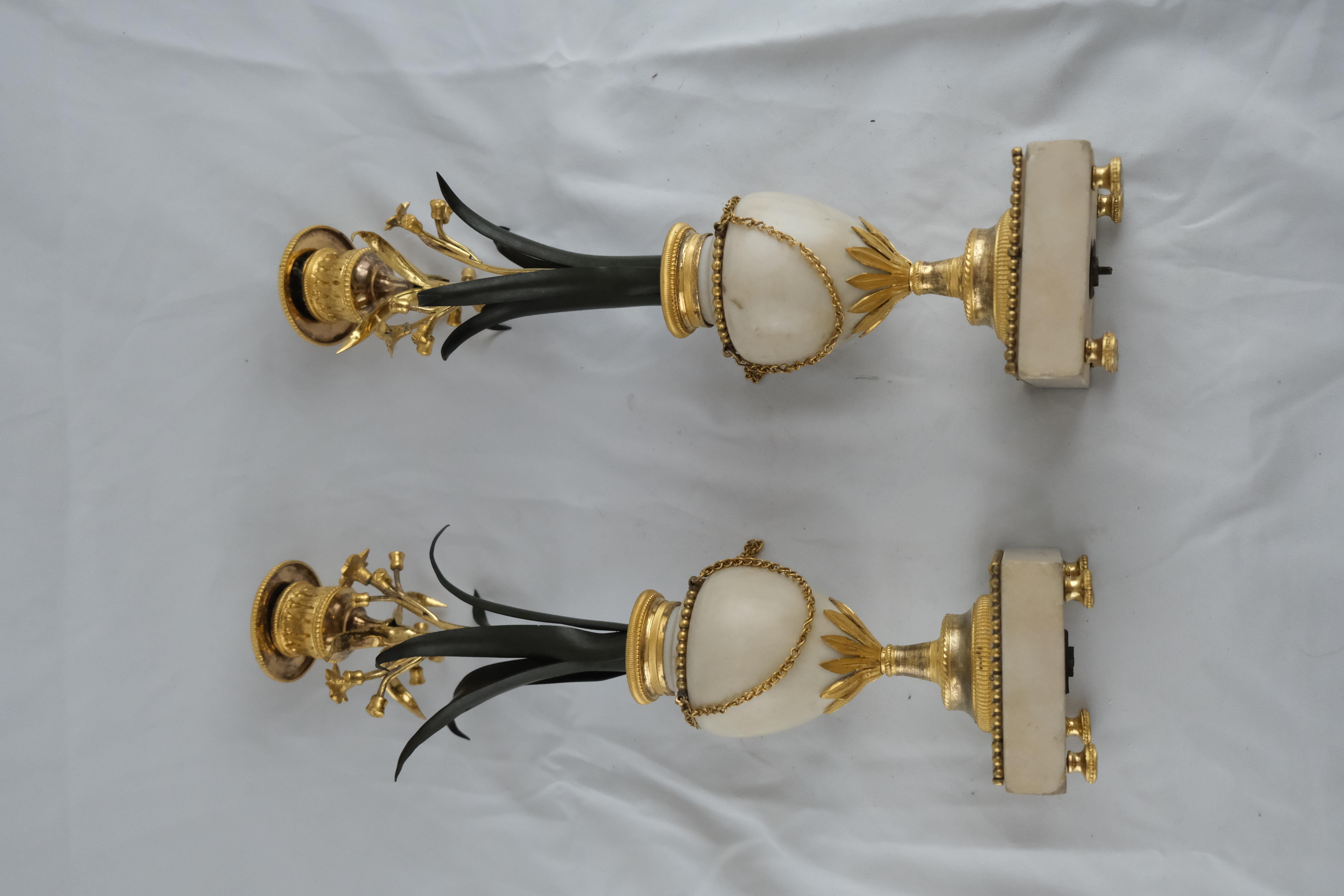 Pair of Candlesticks, Late 18th Century 8