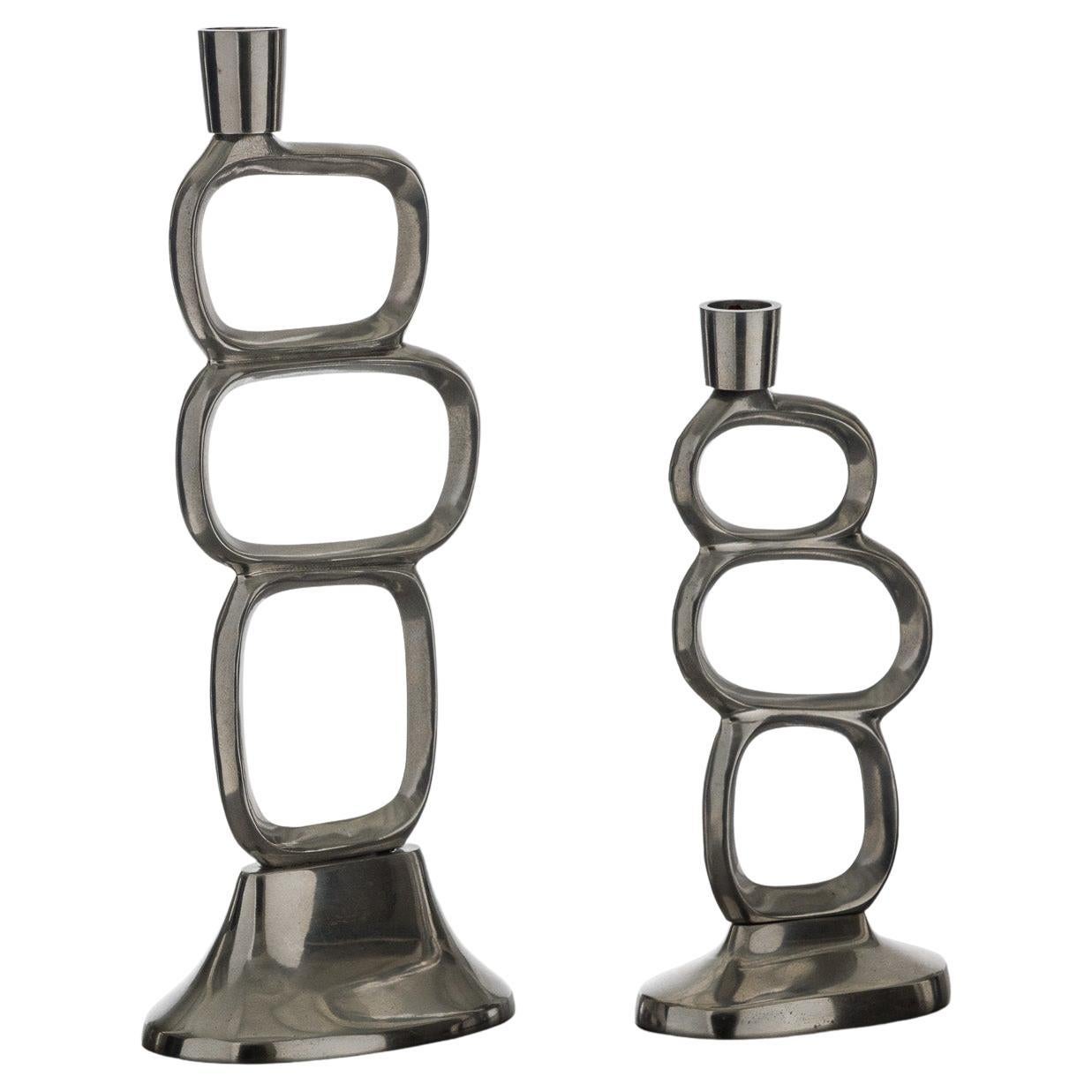 Pair of Candlesticks, Matthew Hilton, 1980s