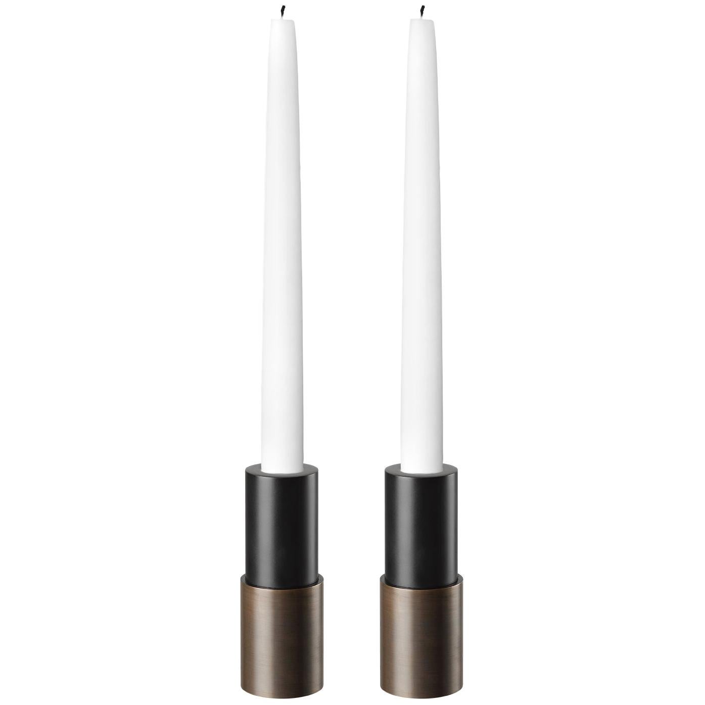 Pair of Candlesticks Model #12 by Space Copenhagen for Gubi For Sale