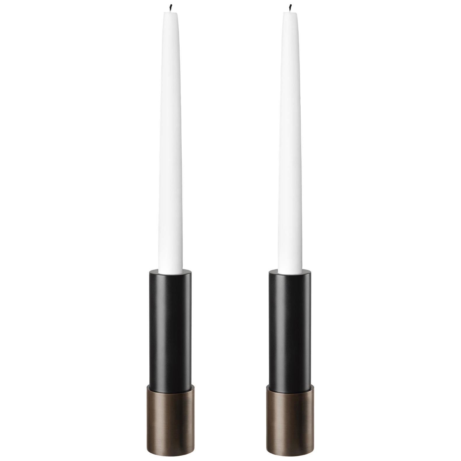 Pair of Candlesticks Model #17 by Space Copenhagen for Gubi For Sale