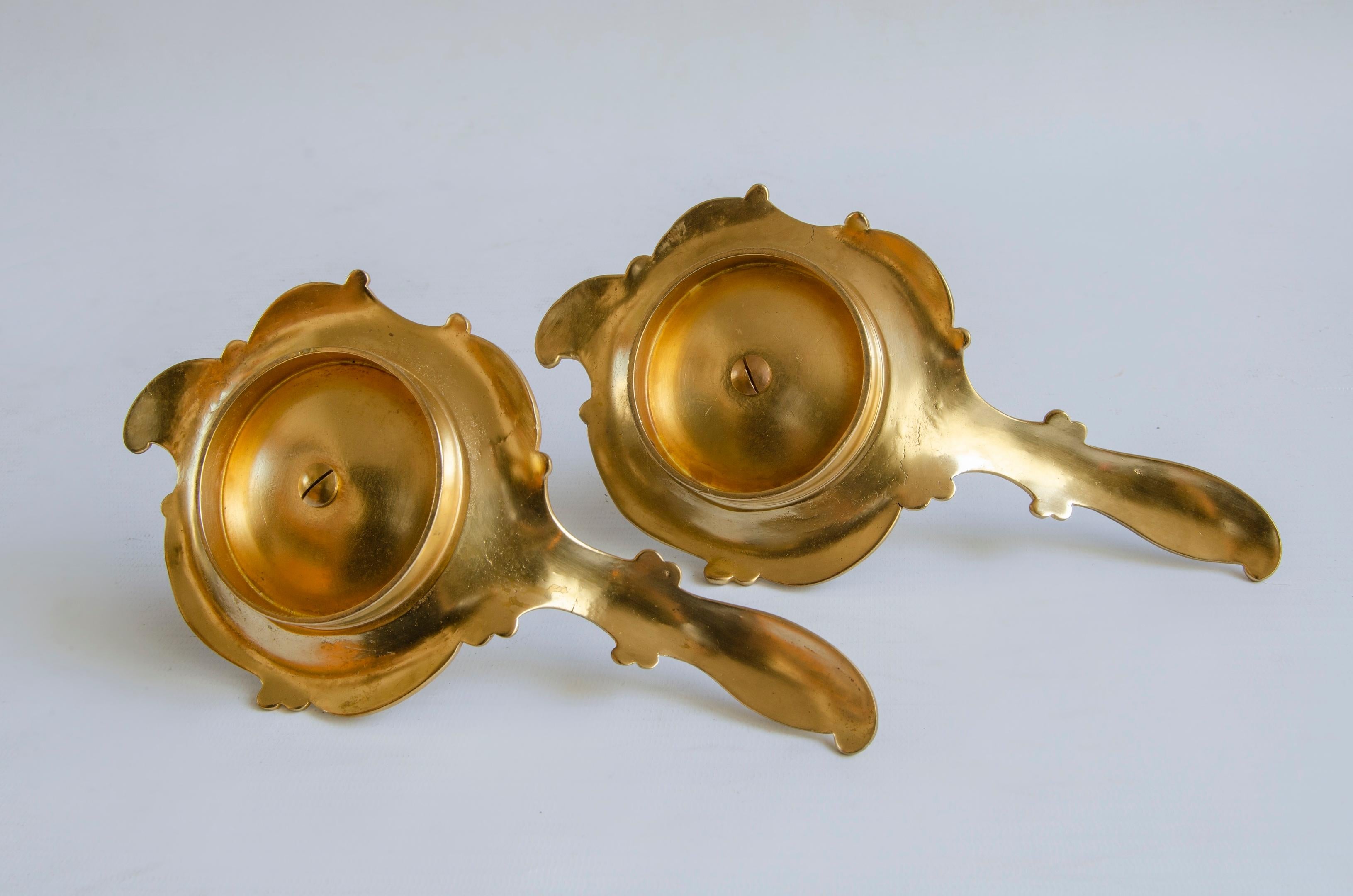 Pair of candlesticks Napoleon III
circa 1900
gilt bronze and champleve enamel
Origin France perfect condition.