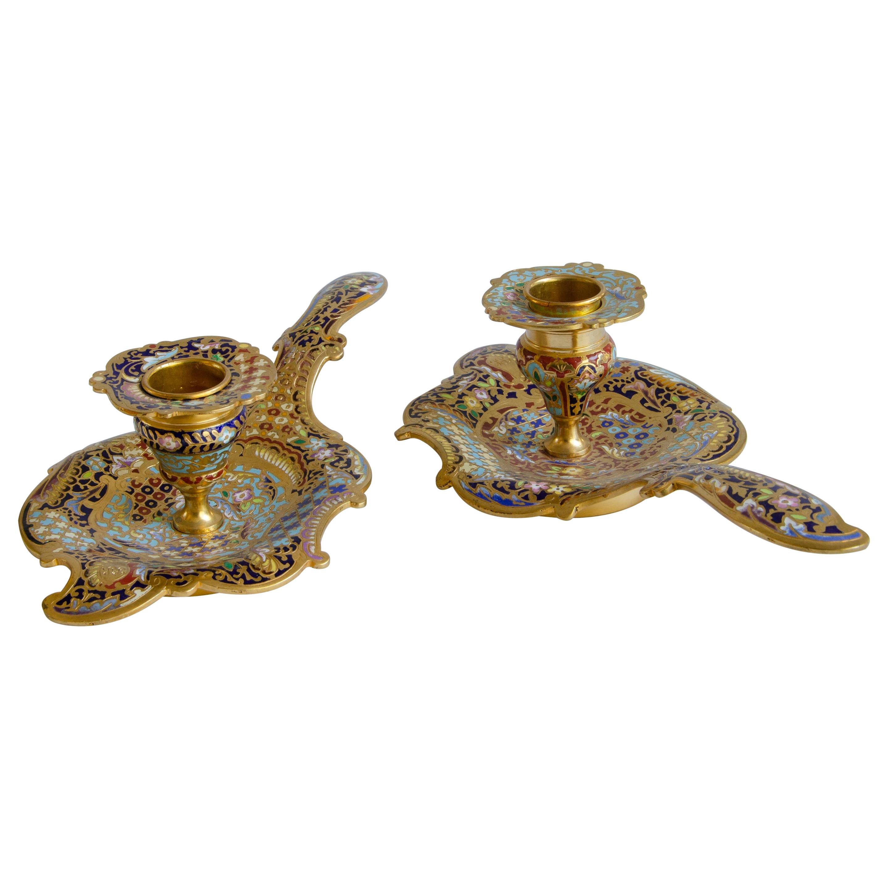 Pair of Candlesticks Napoleon III For Sale