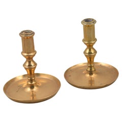 Pair of Candlesticks or Candle Holders, Bronze, 19th Century